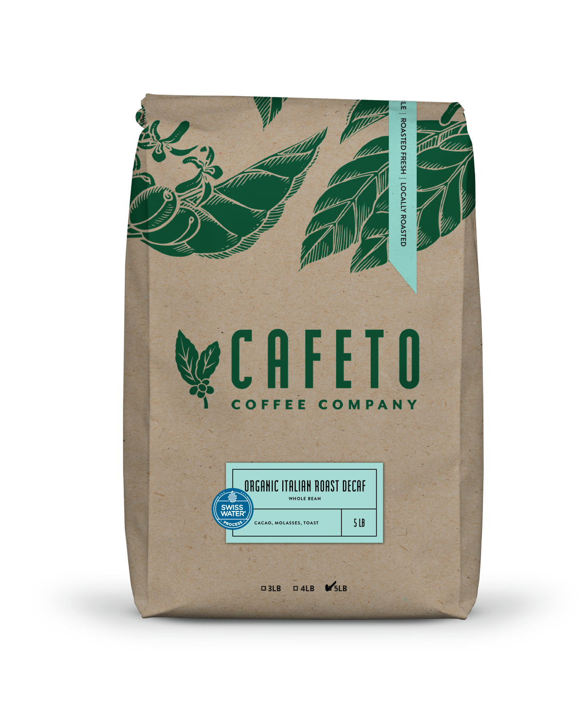 Cafeto Coffee Organic Italian Roast Decaf | Cafeto Coffee Company